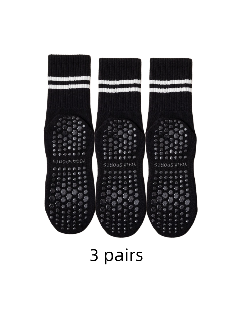 3 Pairs of Yoga Socks, Medium  - Medias Para Pilates Y Yoga recension och pris