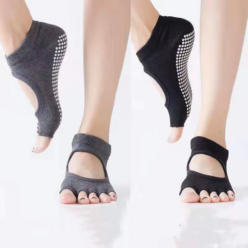 Backless Five Toe Yoga Socks O - Medias Para Pilates Y Yoga recension och pris